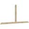Ekena Millwork Portland Rough Sawn Timber Gable Bracket, Douglas Fir, 108"W x 49"H x 2"D x 4"F, 11/12 Pitch GBW108X49X0204POR00RDF - alternate 5